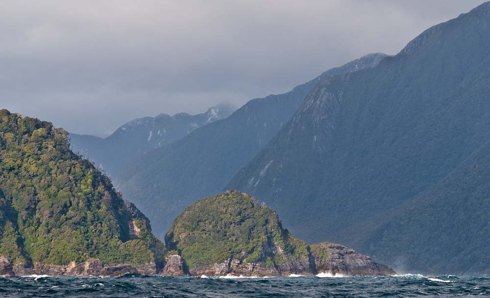 Dagg Sound, Fiordland, Nový Zéland