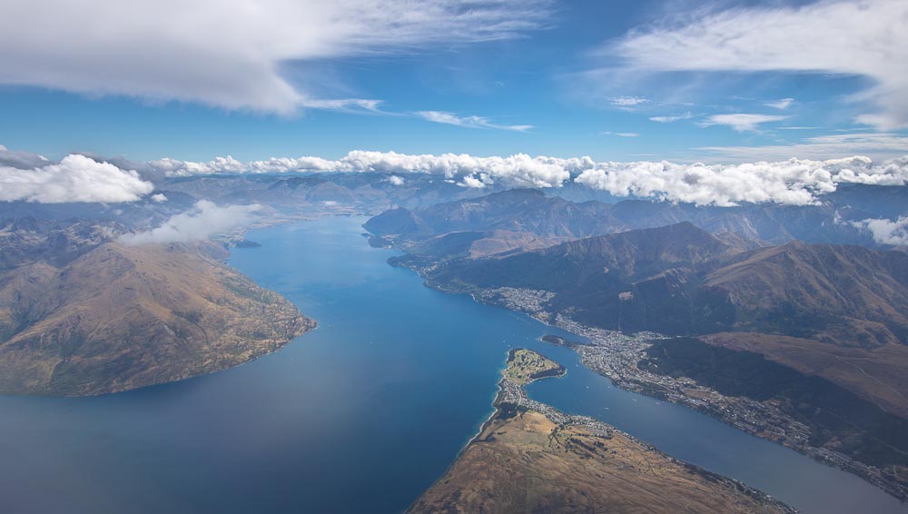 Lake Wakatipu and Queenstown, New Zealand
