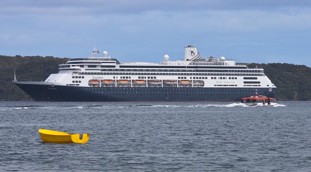 Cruise ship, Paterson Inlet, Stewart Island, New Zealand