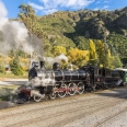 Nádraží v Kingston a parní vlak Kingston Flyer, Nový Zéland | fotografie