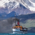 TSS Earnslaw steamer and Tooth Peak, Glenorchy, New Zealand | photography