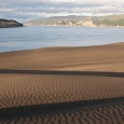 Písečné duny, řeka Waikato, Nový Zéland | fotografie