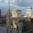 Pohled na ChristChurch katedrálu a náměstí, Nový Zéland | fotografie