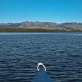 Pohoří Takitimu z jezera Manapouri, New Zealand | fotografie