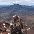 Skyline Ridge of Mt Ruapehu, view of Mt Ngauruhoe | photography
