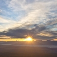 Západ slunce nad jezerem Te Anau a horami NP Fiordland, Nový... | fotografie